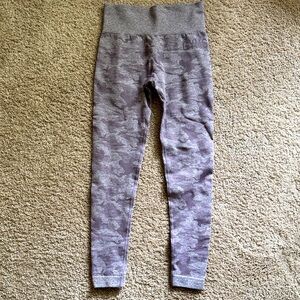 Gymshark Gray Camouflage Leggings
